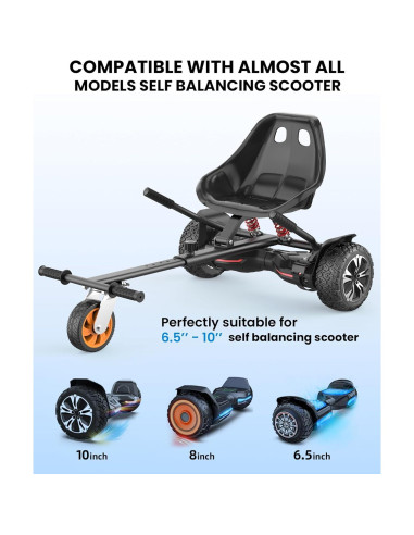 Accesorio de Asiento Gyroor K2 para Scooter de Equilibrio 6.5-10"
