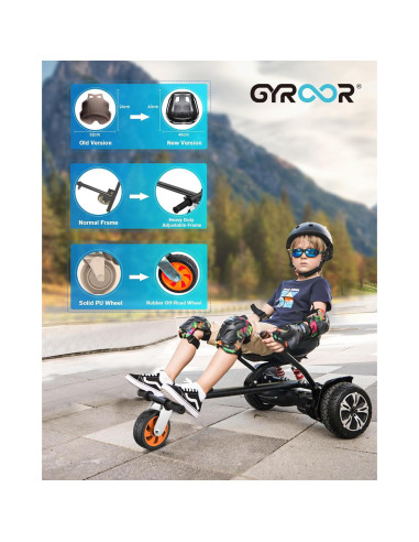 Accesorio de Asiento Gyroor K2 para Scooter de Equilibrio 6.5-10"