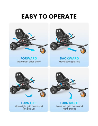 Accesorio de Asiento Gyroor K2 para Scooter de Equilibrio 6.5-10"