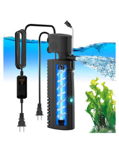 Filtro de Acuario AquaMiracle 8.2W con Luz U-V y Temporizador