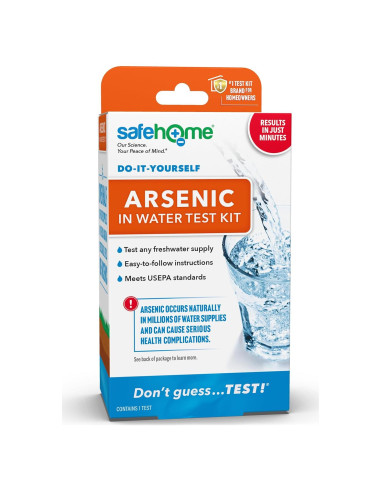 Kit de Prueba de Arsénico en Agua Safe Home - Resultados Rápidos