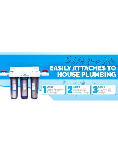 Sistema de Filtración de Agua 3 Etapas Revolución WHF-34F5