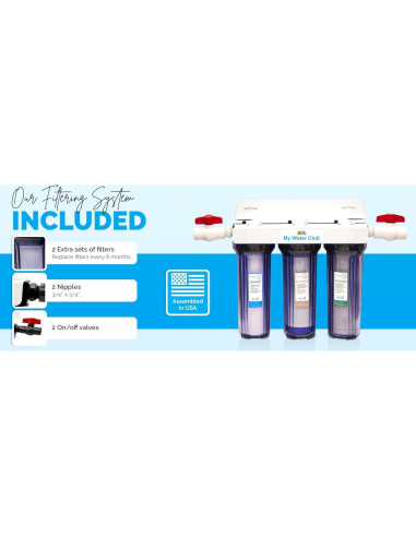 Sistema de Filtración de Agua 3 Etapas Revolución WHF-34F5