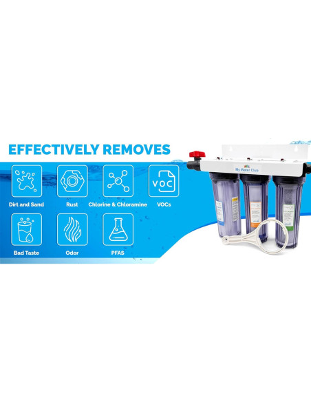 Sistema de Filtración de Agua 3 Etapas Revolución WHF-34F5