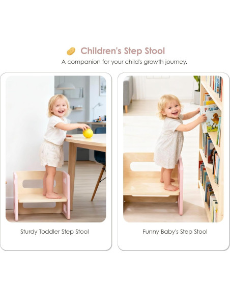 Mesa y Silla Montessori Rosa Ajustable para Niños Pequeños