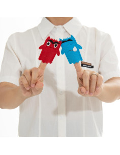 Títeres de Dedo Monstruo de Emociones INF-STAR - 7 Piezas 2