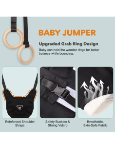 Columpio y Saltador 2 en 1 Doerpuz para Bebés hasta 3 Años 2