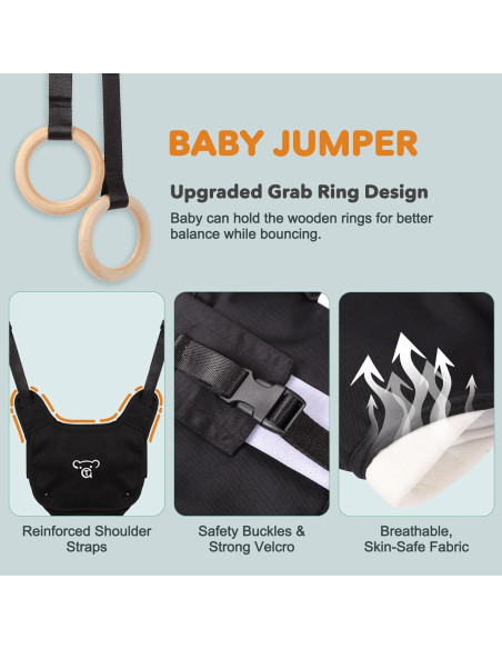 Columpio y Saltador 2 en 1 Doerpuz para Bebés hasta 3 Años