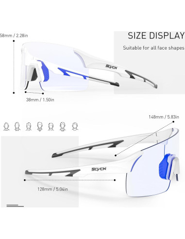 Gafas de Ciclismo Fotocromáticas SCVCN S142 UV400