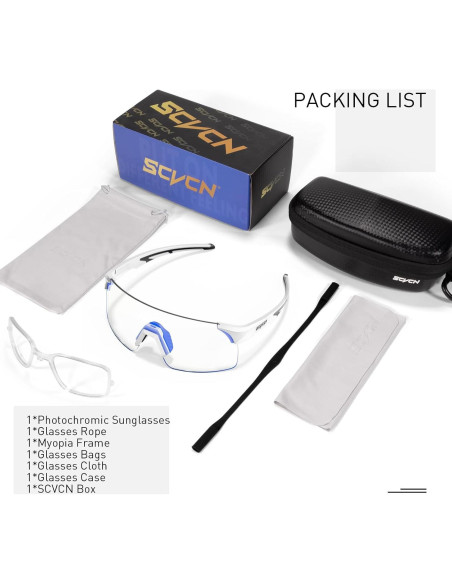Gafas de Ciclismo Fotocromáticas SCVCN S142 UV400