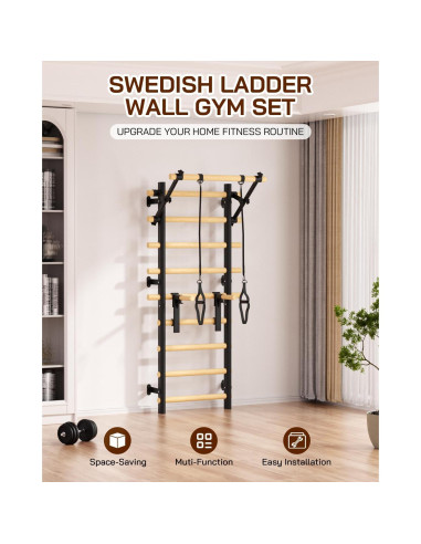 Escalera Sueca Cofiyard para Gimnasio en Casa - Montaje Pared