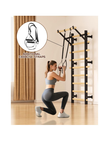 Escalera Sueca Cofiyard para Gimnasio en Casa - Montaje Pared