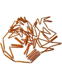 Juguetes de Matemáticas Montessori Penepico - Cadenas de 100 Perlas 2