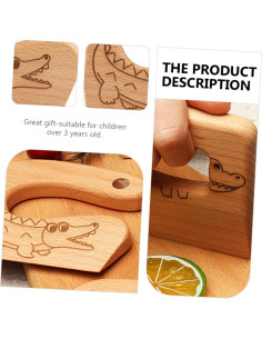 Cortador Seguro de Madera HONMEET para Niños 10.5x9cm 2