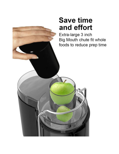 Exprimidor Centrífugo SIFENE 800W Gran Boca 7.62cm Gris