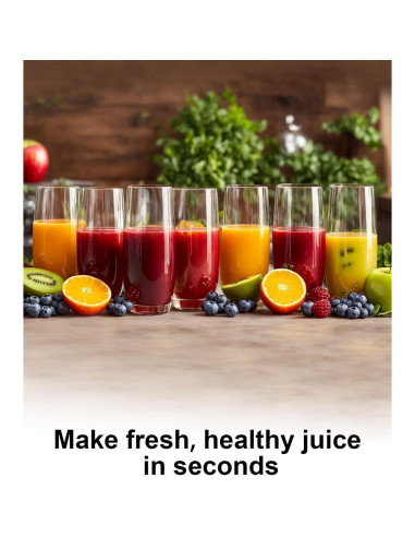 Exprimidor Centrífugo SIFENE 800W Gran Boca 7.62cm Gris