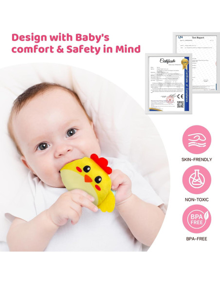 Juguetes Sensoriales para Bebés PADONISE 6-36 Meses