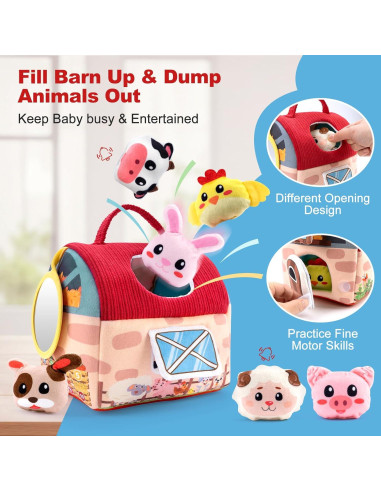 Juguetes Sensoriales para Bebés PADONISE 6-36 Meses