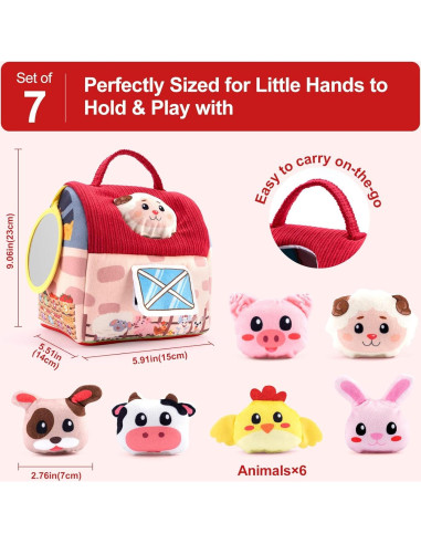 Juguetes Sensoriales para Bebés PADONISE 6-36 Meses