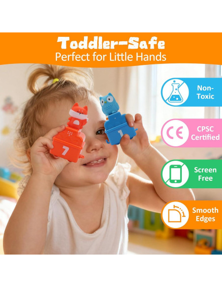 Juguete Educativo Tren de Granja Montessori 9 Animales 1 Granjero