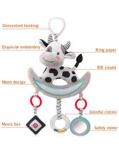 Juguete Colgante para Cuna y Cochecito JINBOBUBU - Estimulante y Seguro 2