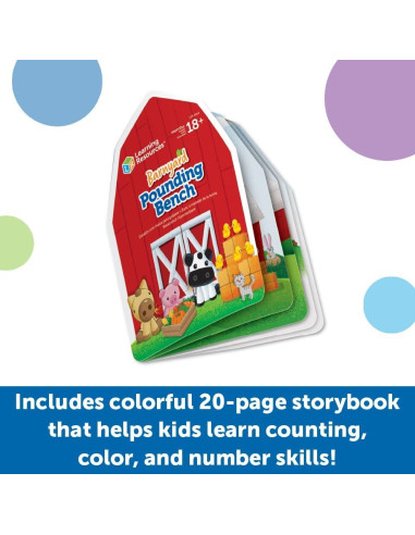 Banco de Golpes de Granja Learning Resources - Juguete Educativo 0.55 kg