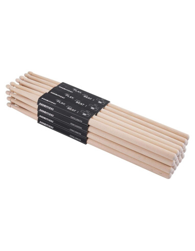 Palillos de Batería 5A Suwimut - 12 Pares de Madera de Arce