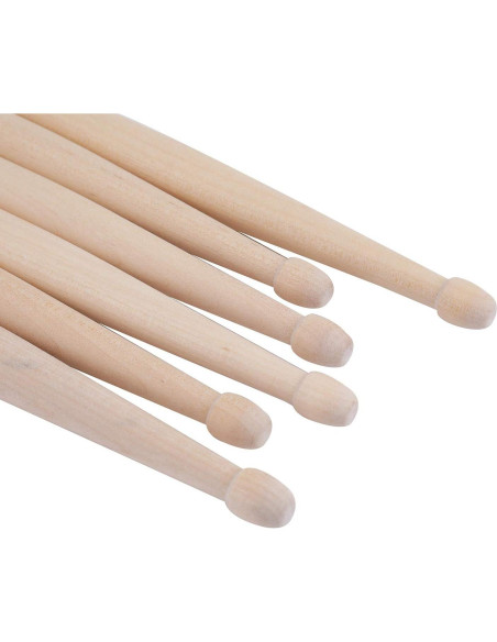 Palillos de Batería 5A Suwimut - 12 Pares de Madera de Arce