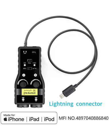 Interfaz de Micrófono Saramonic SmartRig+ Di para iPhone