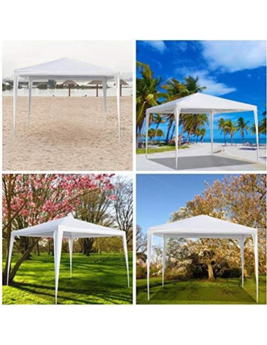 Carpa de Fiesta Genérica 3x3m Blanca Impermeable para Eventos