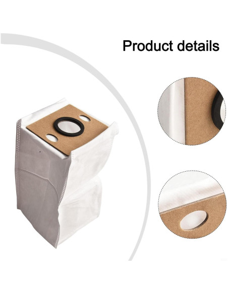 5 Bolsas de Polvo para Aspiradora Robot ILIFE V9 Pro - Reemplazo