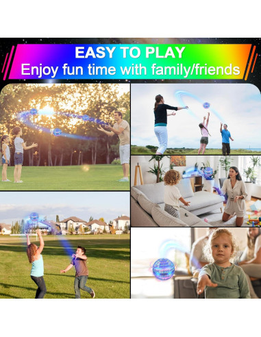 Bola Voladora Vantexi 2025 con Luz LED - Juguete Paracaídas