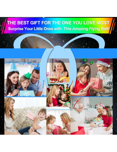 Bola Voladora Vantexi 2025 con Luz LED - Juguete Paracaídas