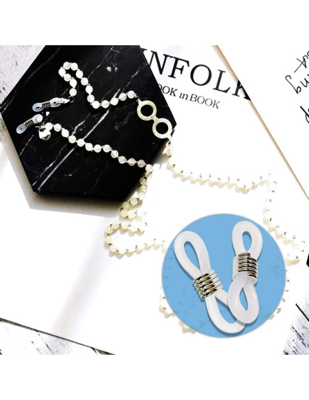 Conectores de Goma Ajustables TTSAM 40 Piezas para Gafas