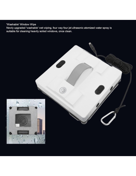 Robot Limpiador de Ventanas ZJchao 5600Pa Automático con Pulverizador