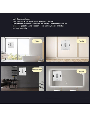 Robot Limpiador de Ventanas ZJchao 5600Pa Automático con Pulverizador