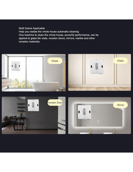 Robot Limpiador de Ventanas ZJchao 5600Pa Automático con Pulverizador