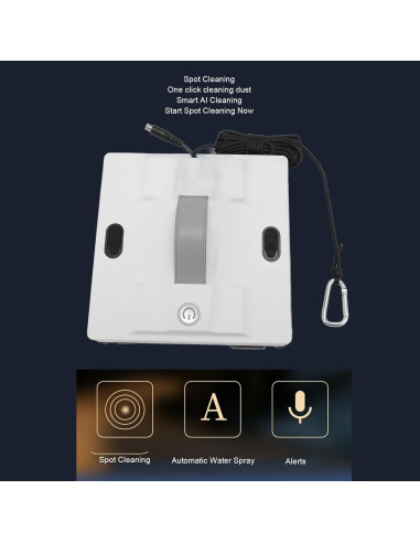 Robot Limpiador de Ventanas ZJchao 5600Pa Automático con Pulverizador