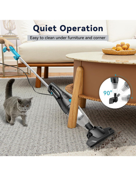 Aspiradora con cable TC-JUNESUN 4 en 1 15Kpa HEPA 0.8L