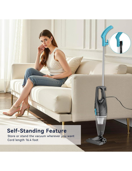 Aspiradora con cable TC-JUNESUN 4 en 1 15Kpa HEPA 0.8L