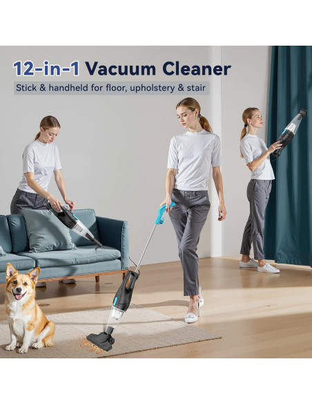 Aspiradora con cable TC-JUNESUN 4 en 1 15Kpa HEPA 0.8L