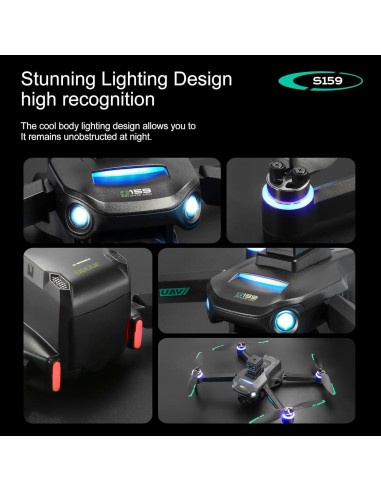 Dron ikaufen S159 con Pantalla 5.9" GPS y 2 Baterías