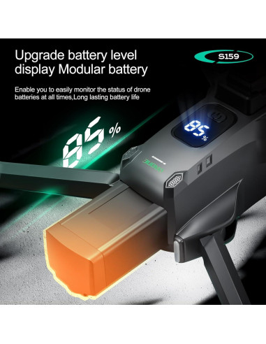 Dron ikaufen S159 con Pantalla 5.9" GPS y 2 Baterías