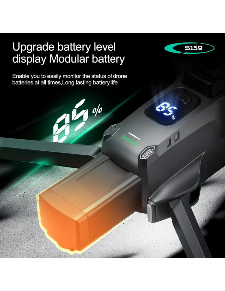 Dron ikaufen S159 con Pantalla 5.9" GPS y 2 Baterías