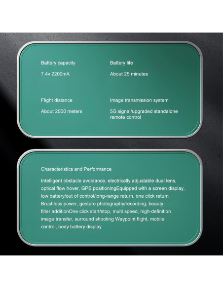 Dron ikaufen S159 con Pantalla 5.9" GPS y 2 Baterías