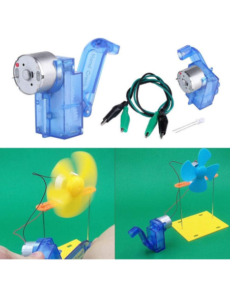 Generador de Manivela Dpofirs 3-6V Portátil con LED