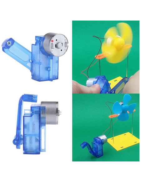 Generador de Manivela Dpofirs 3-6V Portátil con LED