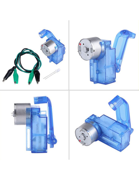 Generador de Manivela Dpofirs 3-6V Portátil con LED