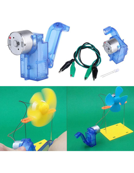 Generador de Manivela Dpofirs 3-6V Portátil con LED