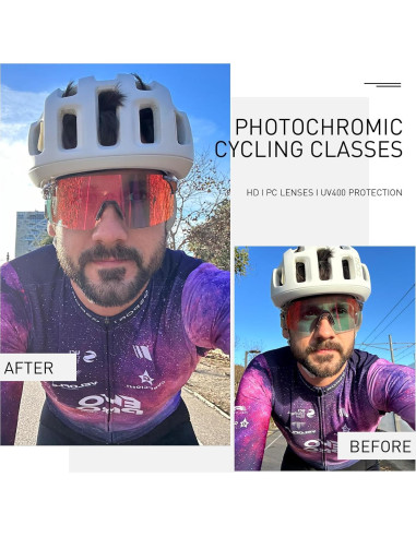 Gafas de Ciclismo Fotocromáticas SCVCN S142 UV400